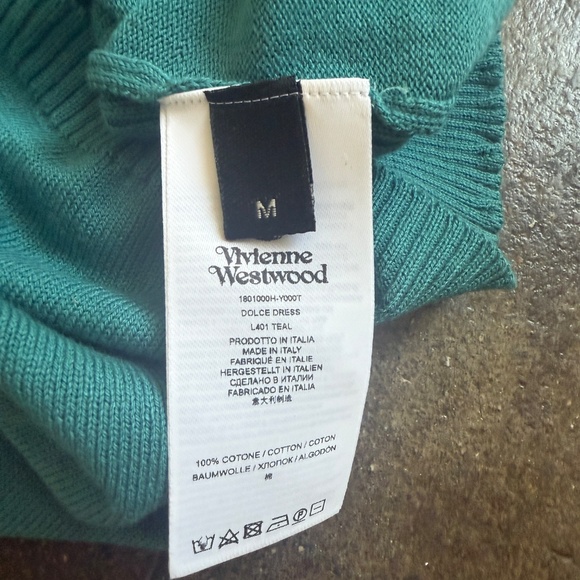 Vivienne Westwood 580$ NWT 2023 Dolce Dress in Teal - Picture 2 of 8